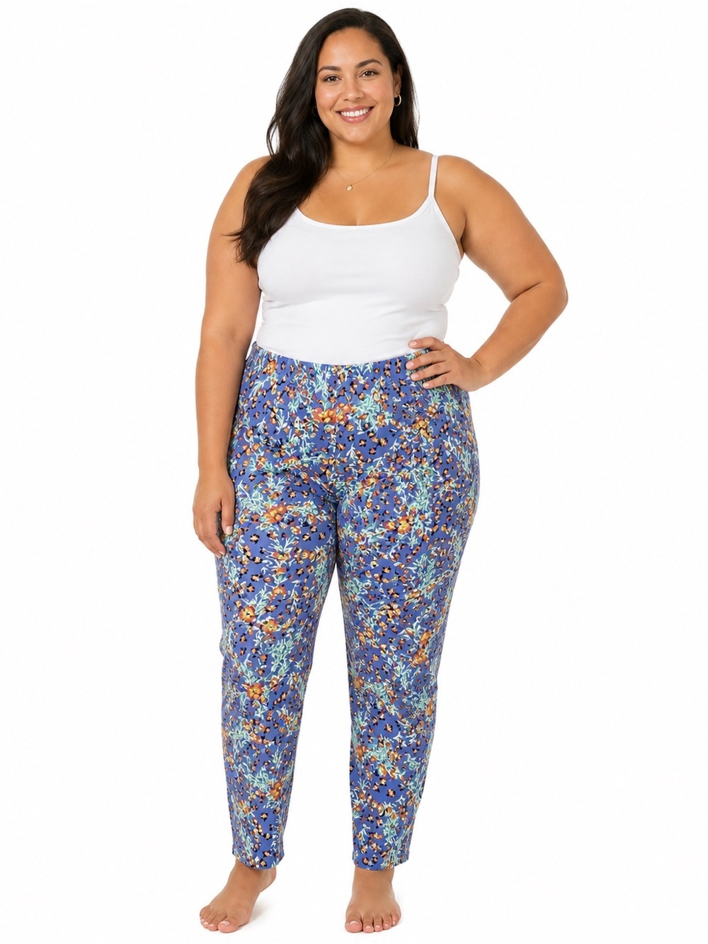 LulaRoe Tall & Curvy Floral Patterned Leggings 2